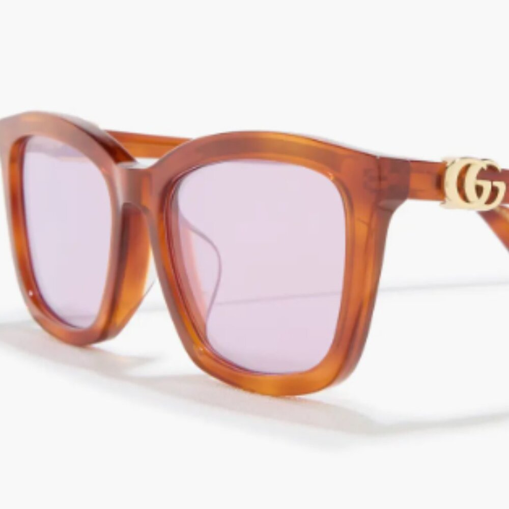 Gucci Women's Sunglasses in Orange and Pink - Picture 5 of 12